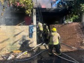Bomberos de Cancún sofocan incendio en casa habitación en la colonia El Milagro