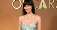 Dakota Johnson Shines in Elegant Strapless Valentino Dress