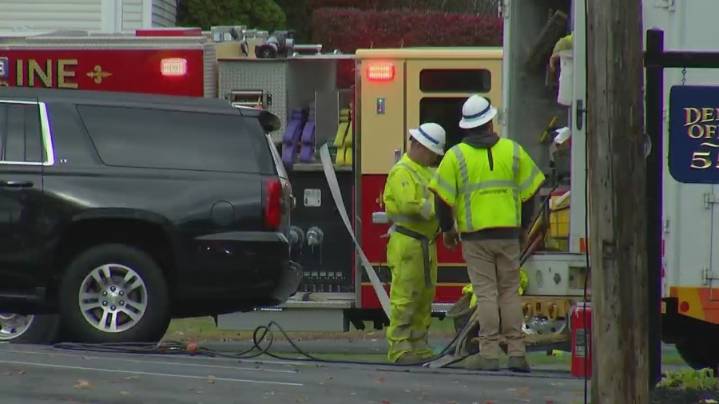 Car crashes into Colonie dentist office, causing gas leak
