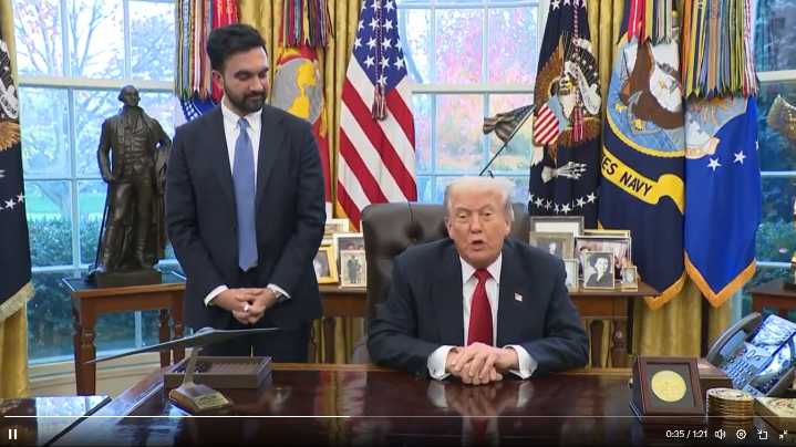 Trump elogia a Mamdani tras reunión “productiva” en la Casa Blanca 