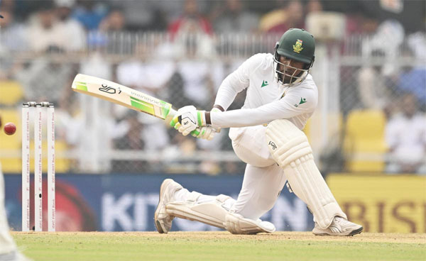 Muthusamy’s maiden Test ton, Jansen’s fiery fifty lift South Africa to 428/7 against India