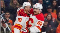 Jonathan Huberdeau scores twice to lift Flames over Flyers 2