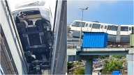 SHOCKING Video: New Mumbai Monorail Rake Derailed And Damaged During Trial; Officials Claim Conspiracy