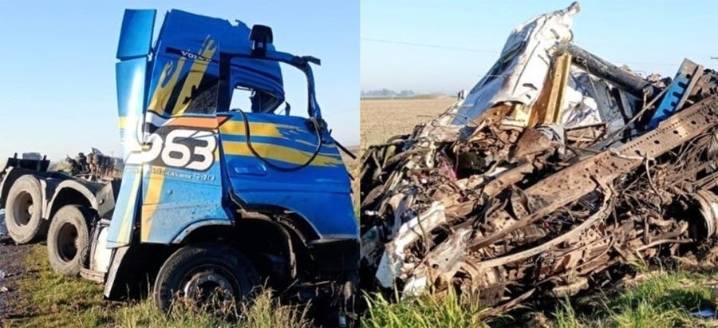 Brutal choque de camiones en la ruta 33: dos choferes muertos y el trágico destino de una familia