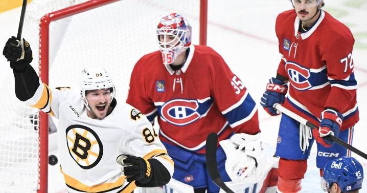 Arvidsson scores winner, Bruins hand slumping Canadiens third straight loss