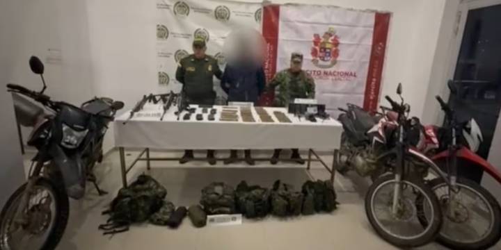 Golpe a las Autodefensas Unidas de Nariño: cayó uno de sus integrantes e incautaron armamento pesado
