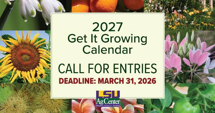 Get It Growing Calendar entries are open for 2027