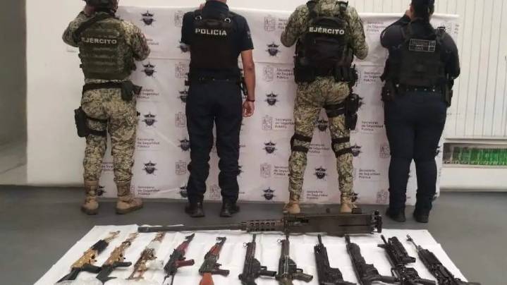 Aseguran arsenal en Huetamo durante operación Paricutín