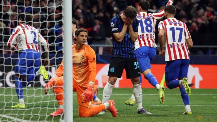 Gimenez's late header seals dramatic 2-1 win for Atletico over Inter Milan