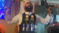 Texas man dresses as Jager bomber for company Halloween party