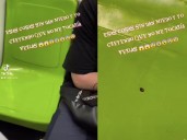VIDEO: Exhiben chinche en asiento de vagón del Metro CDMX