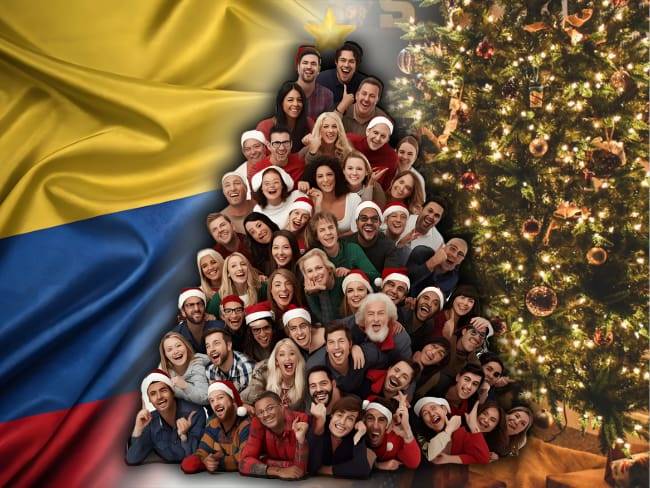 Colombia inaugura el primer árbol navideño humano HOY: Casi 1.000 familias participarán
