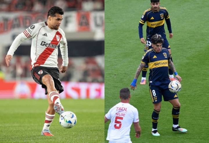 Solo uno de los chilenos asoma como titular en el Superclásico de Argentina entre Boca Juniors y River Plate