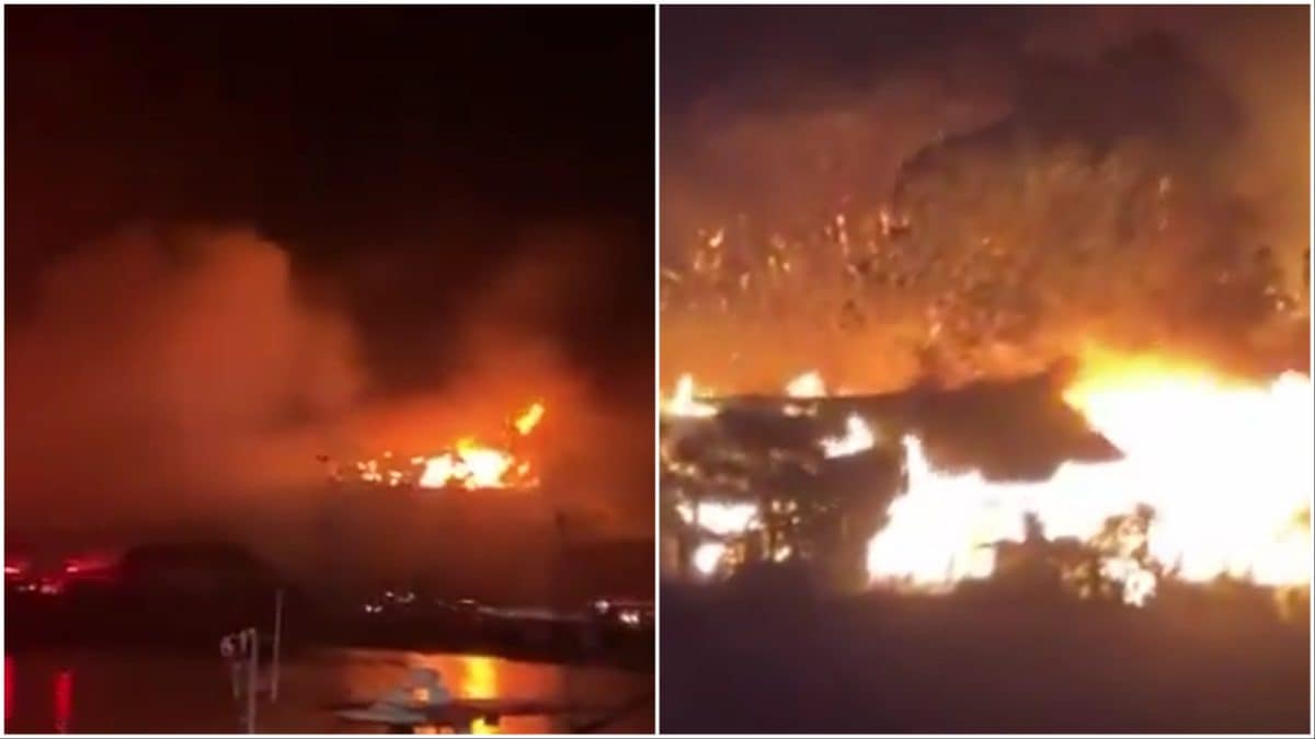 Massive Fire Forces Evacuations, Damages Over 170 Homes In Southwestern Japan