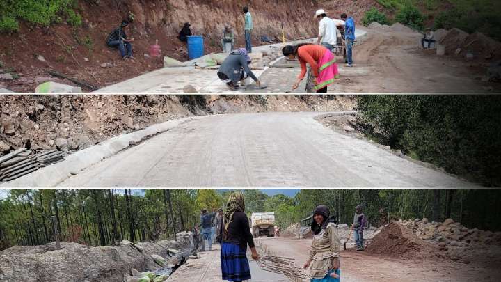 Avanza construcción de 7 caminos artesanales en Durango