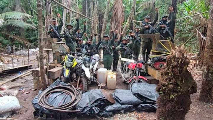 Fanb desarticula campamento de minería ilegal en Amazonas