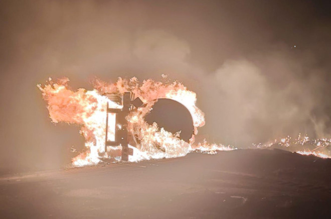 Video: Arde pipa en la autopista México-Puebla; cierran circulación