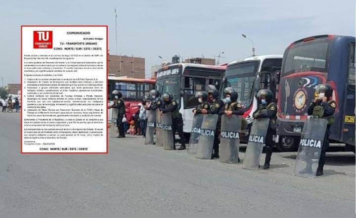 Transportistas advierten paro general de 48 horas por inacción del Estado tras atentado a conductor en SMP: "No nos someteremos al terror"