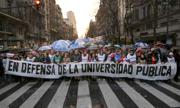 Universidades públicas convocan a un paro por tres días en reclamo de la aplicación de la Ley de Financiamiento
