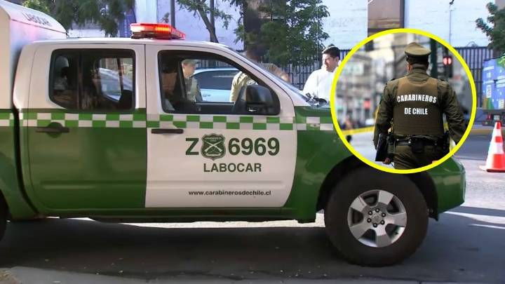 Carabinero es atropellado por vehículo que evitó ser fiscalizado en cercanías de La Moneda
