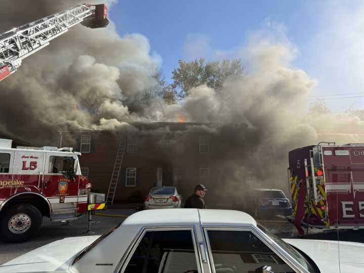2-alarm fire damages Chesapeake apartment buildings