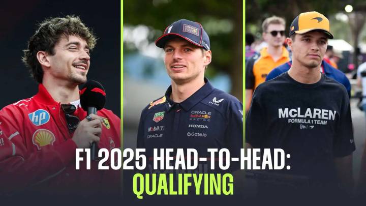 F1 2025: Head-to-head qualifying statistics between team
