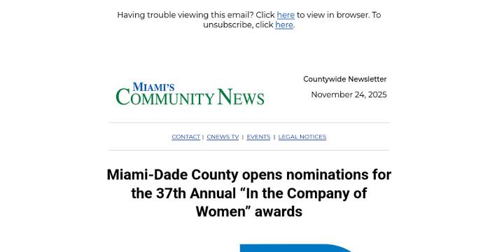 Open nominations for “In the Company of Women” awards