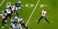 Taylor runs for 244 yards and 3 TDs for Colts in 31-25 OT win over Falcons in Berlin
