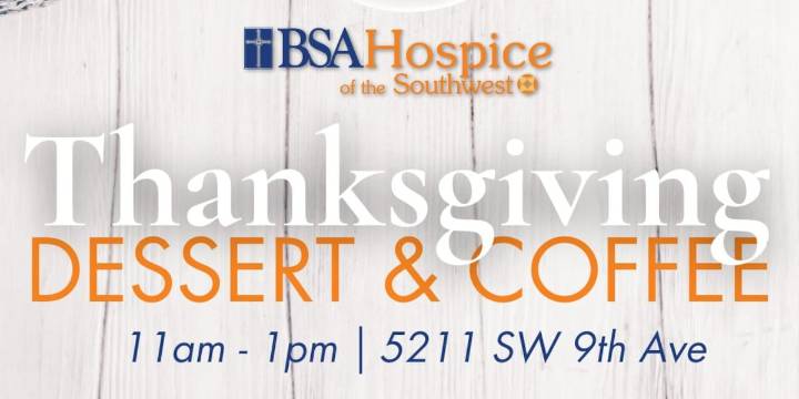 BSA Hospice of the Southwest to host Thanksgiving gathering