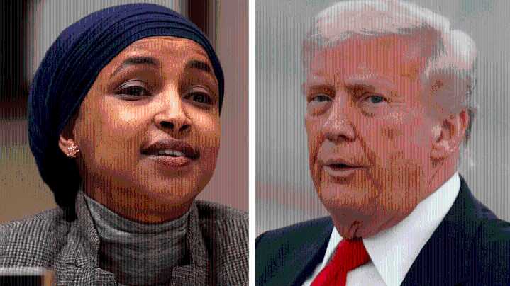 Rep. Ilhan Omar responds to Donald Trump's Constitution jab