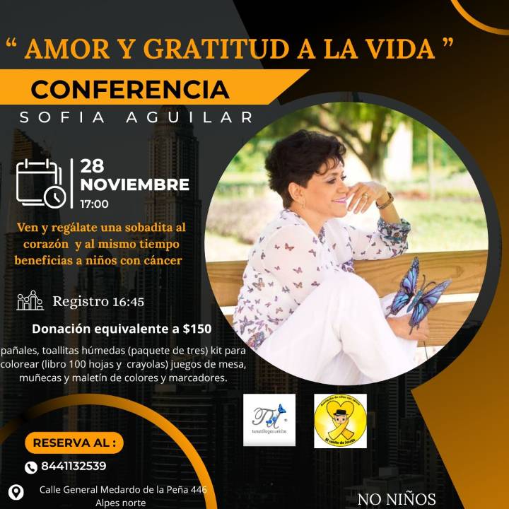 Harán en Saltillo conferencia de tanatología a beneficio de niños con cáncer