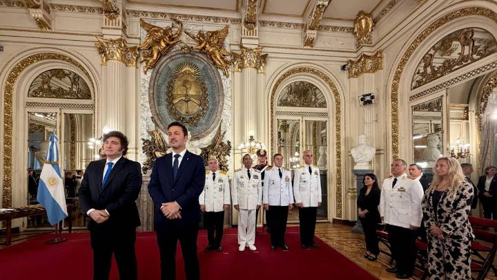 Milei compartió un acto con Presti, el designado ministro de Defensa