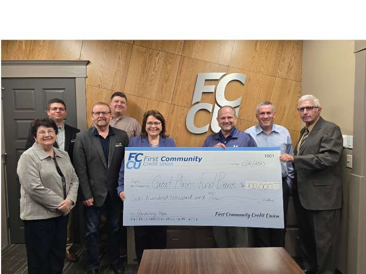 First Community Credit Union donates $200K to Great Plains Food Bank
