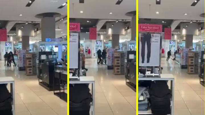 "Fue algo terrible": Video muestra violento asalto con balacera en tienda de concurrido mall de Maipú