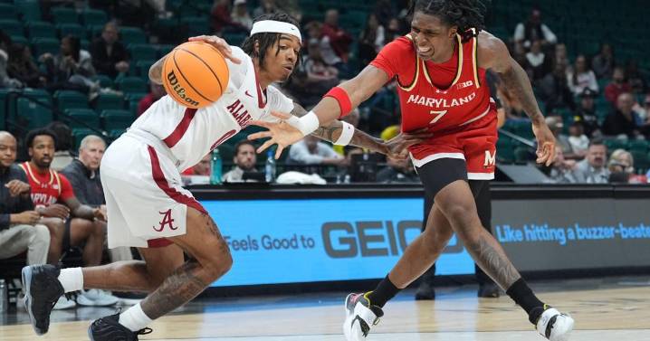 Maryland basketball’s Vegas trip ends with a thud vs. No. 8 Alabama