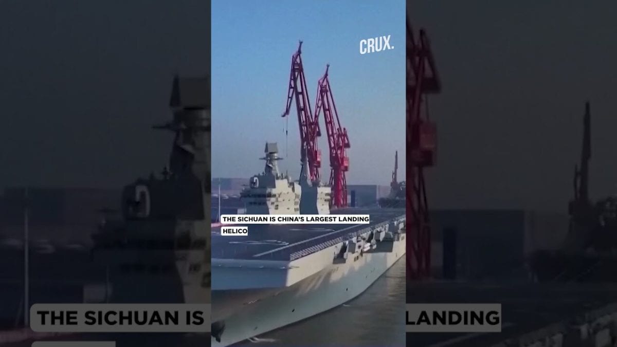 China’s Largest Amphibious Assault Ship ‘Sichuan’ Begins Maiden Sea Trial