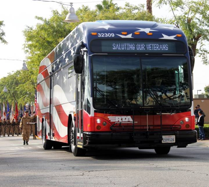 Riverside offers free bus rides to veterans on Veterans Day