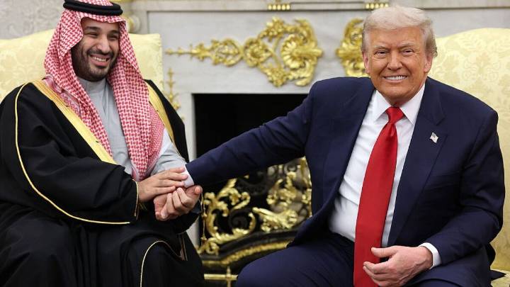 Trump defends Saudi crown prince over question about killing of Khashoggi