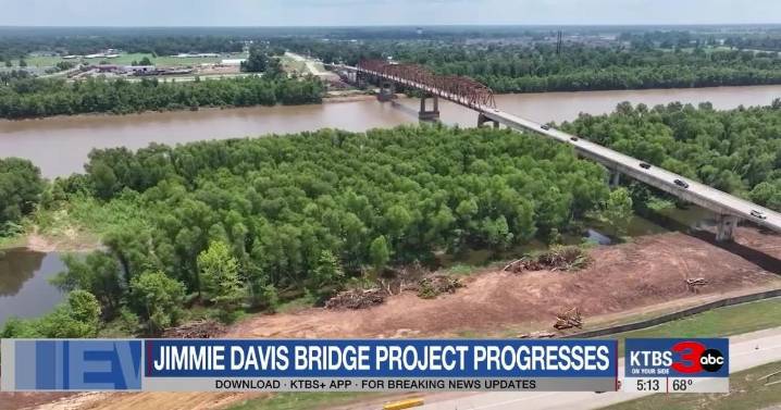 Replacement of the Jimmie Davis Bridge makes progress