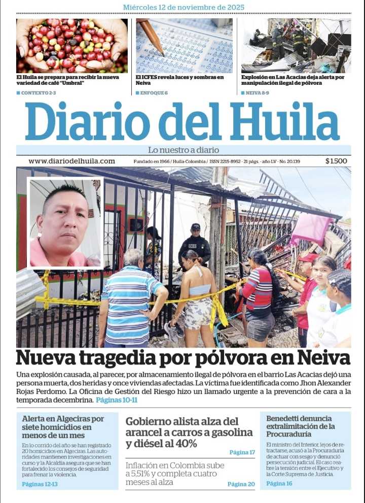 Diario del Huila 12 de noviembre de 2025