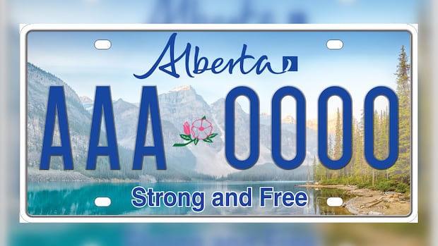 Banff lake chosen as backdrop for new Alberta 'Strong and Free' licence plate