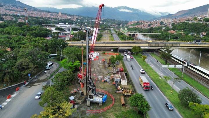 Un hito: Inició construcción de los apoyos del viaducto elevado del Metro de la 80