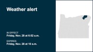 Weather alert affecting Northern Blue Mountains of Oregon until Friday morning