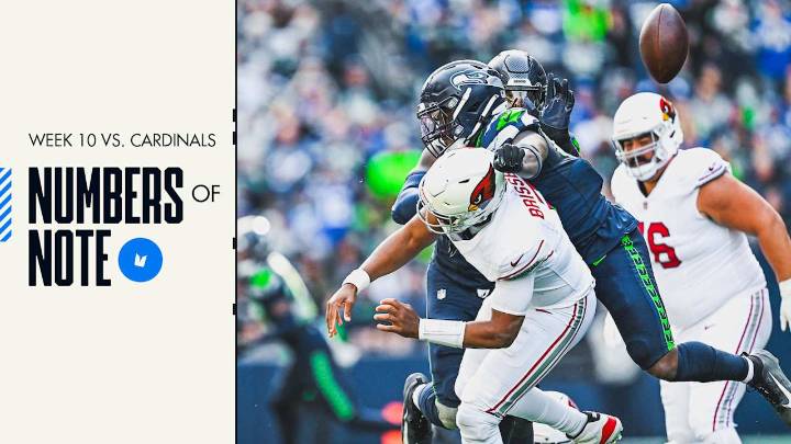 12 Numbers of Note From The Seahawks' Week 10 Win Over Arizona