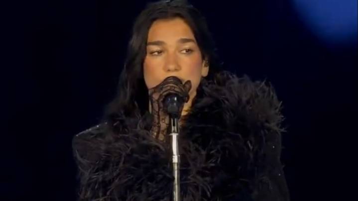 Dua Lipa sorprendió en River cantando "Tu misterioso alguien" de Miranda!