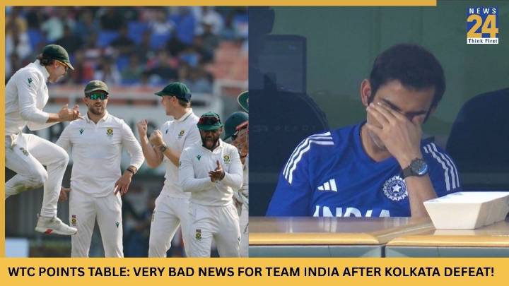 WTC Points Table: Very bad news for India after shocking defeat against South Africa in Kolkata, Team drops to….