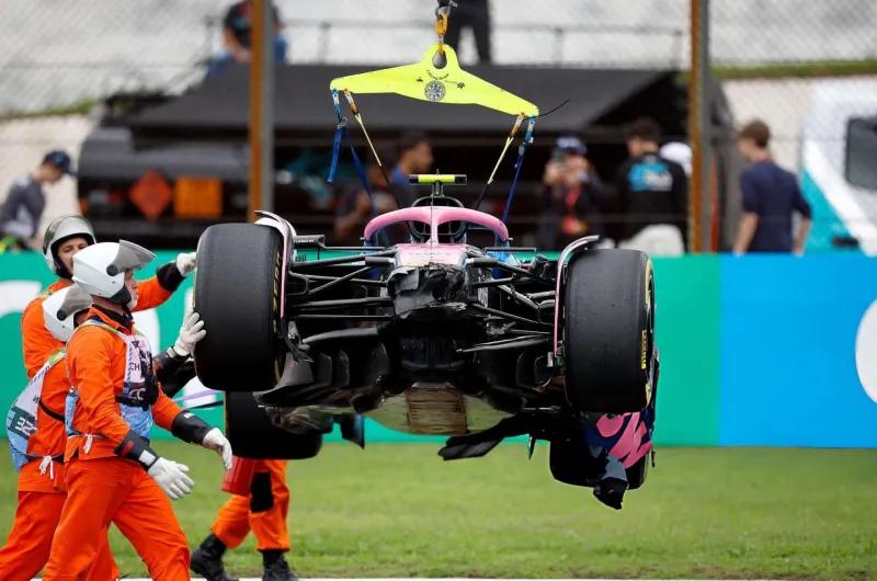 VIDEO: Colapinto sufrió un fuerte choque en la carrera Sprint del GP de Brasil