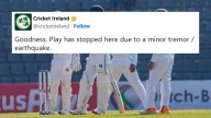 Watch | Earthquake Halts Play During 2nd Test In Dhaka! Bangladesh & Ireland Cricketers Gather Near Boundary