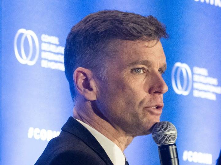 Bruno Marchand swept back into the mayor's chair in Quebec City