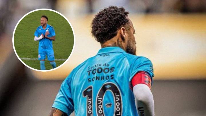 La inesperada reacción de Neymar tras salir de cambio en el Flamengo vs Santos